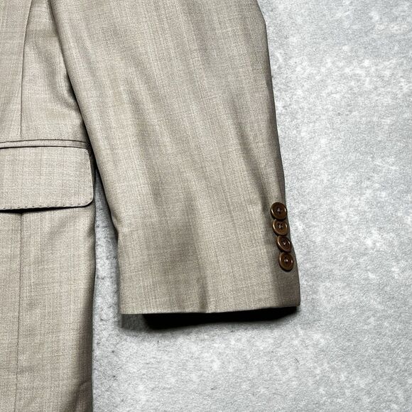 Ermenegildo Zegna Blazer Mens Size 42 Brown Jacket Two Buttons Made In Italy - Picture 5 of 16